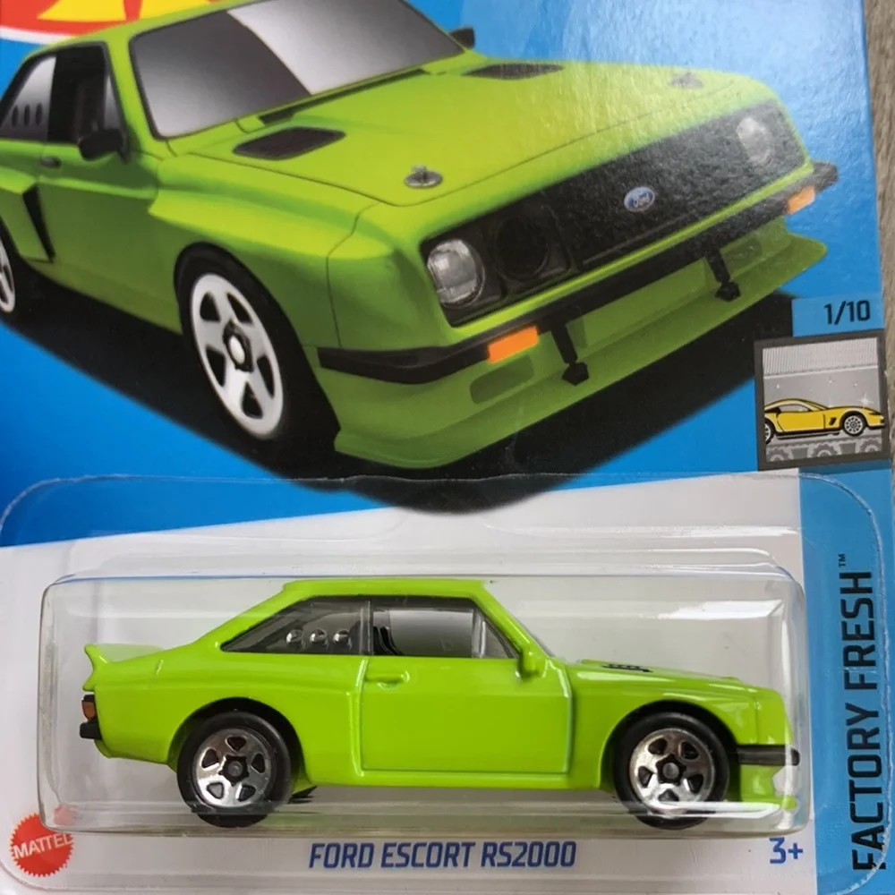 Hot Wheels Car Ford Escort RS2000 Green Factory Fresh Hotwheels 2024 Mattel New